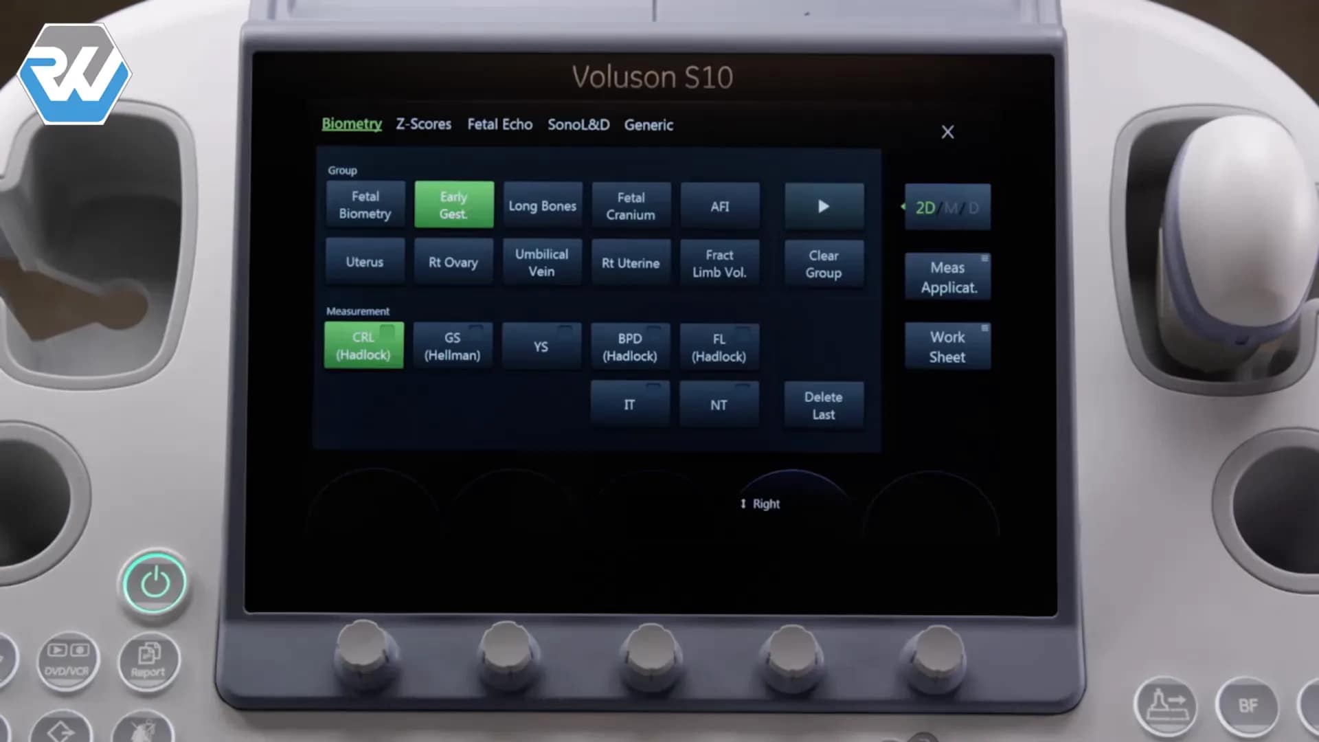 Voluson S8 Touch bedienen: Anleitung in 15 Schritten 22 Verfügbare Messungen
